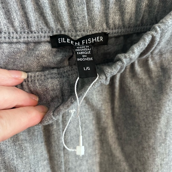 Eileen Fisher Soft Wool Flannel Pleated Tapered Pant large - Picture 5 of 7